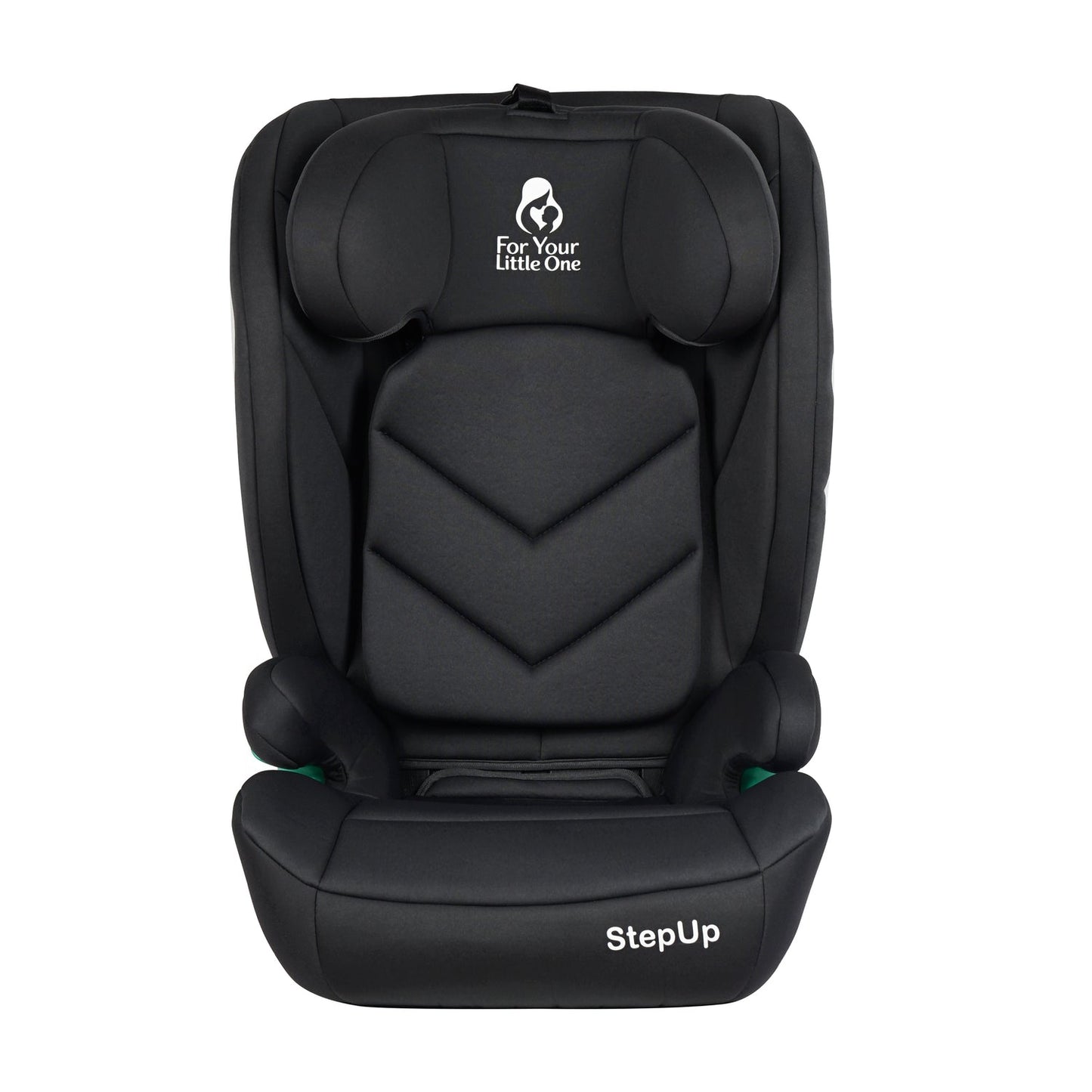 For Your Little One Stepup I-Size Belted 2/3 Car Seat Booster Seat - Midnight Black (4-12 Years)