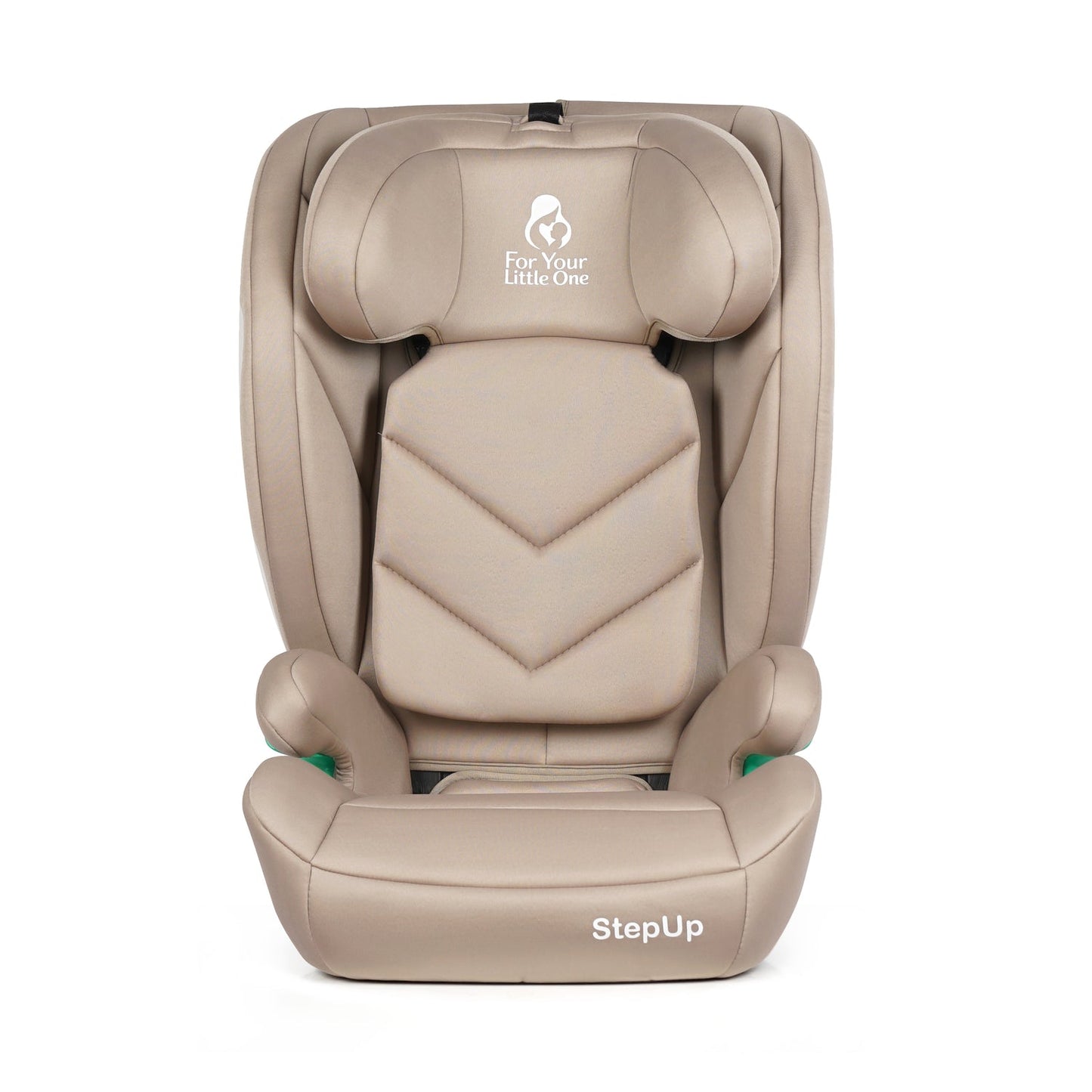 For Your Little One Stepup I-Size Belted 2/3 Car Seat Booster Seat - Latte Beige (4-12 Years)