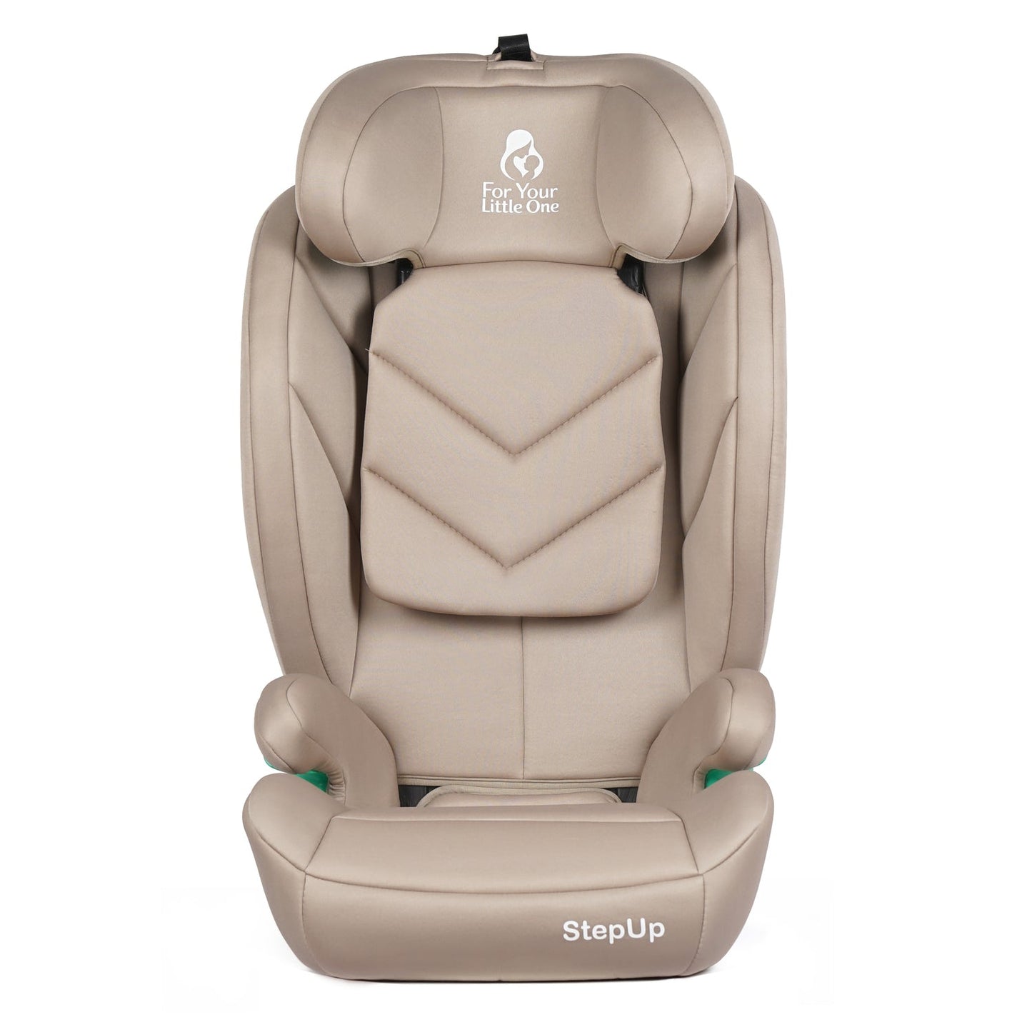 For Your Little One Stepup I-Size Belted 2/3 Car Seat Booster Seat - Latte Beige (4-12 Years)