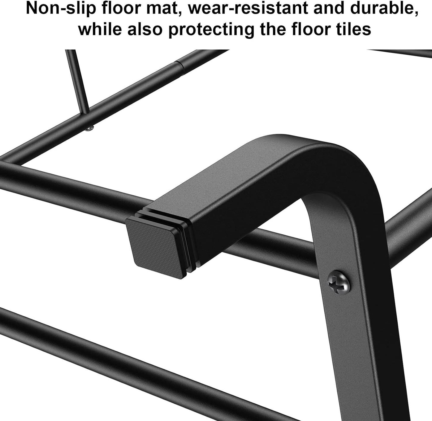 Heavy Duty Double Clothes Rail Hanging Rack Garment Stand Shoe Storage Steel