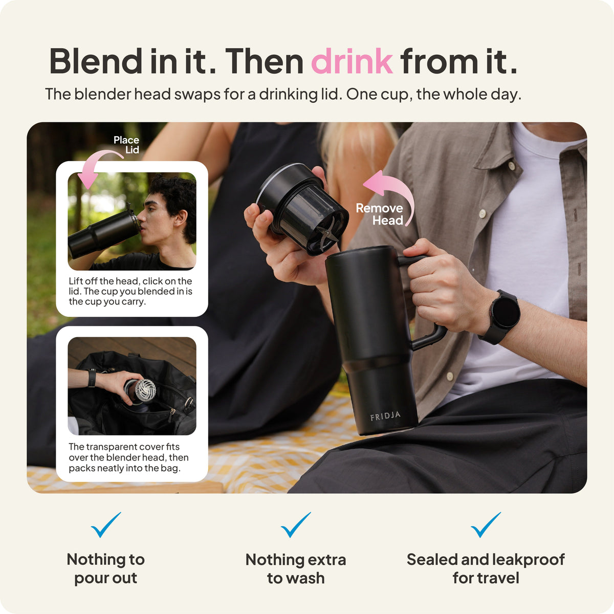f600 Stainless Steel Portable Blender
