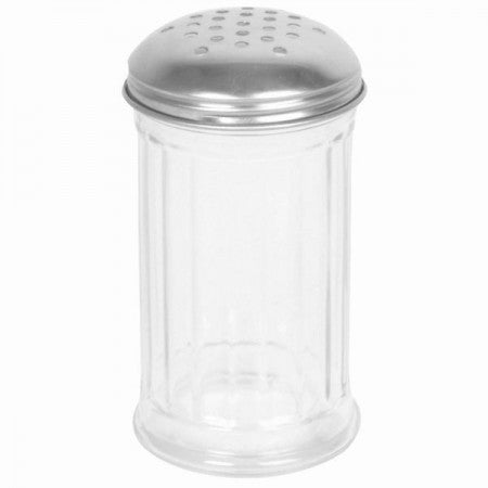 Stainless Steel Perforated Cap Sugar/Cheese Dispenser 355ml / 12oz- Dozen