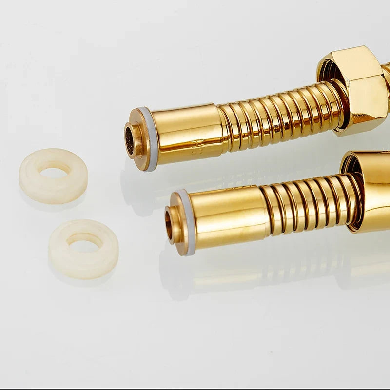 G1/2 " Flexible Brushed Gold Shower Hose 1.5m Antique Plumbing Hose Stainless Steel Gray Bathroom Water Head Shower head Pipe