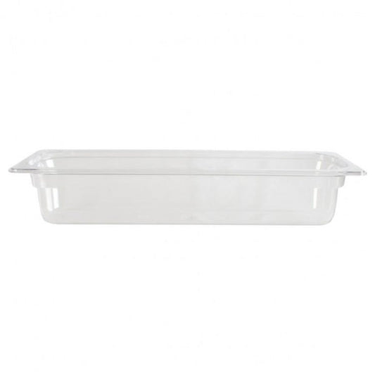 Half Size Long Polycarbonate Clear Food Pan