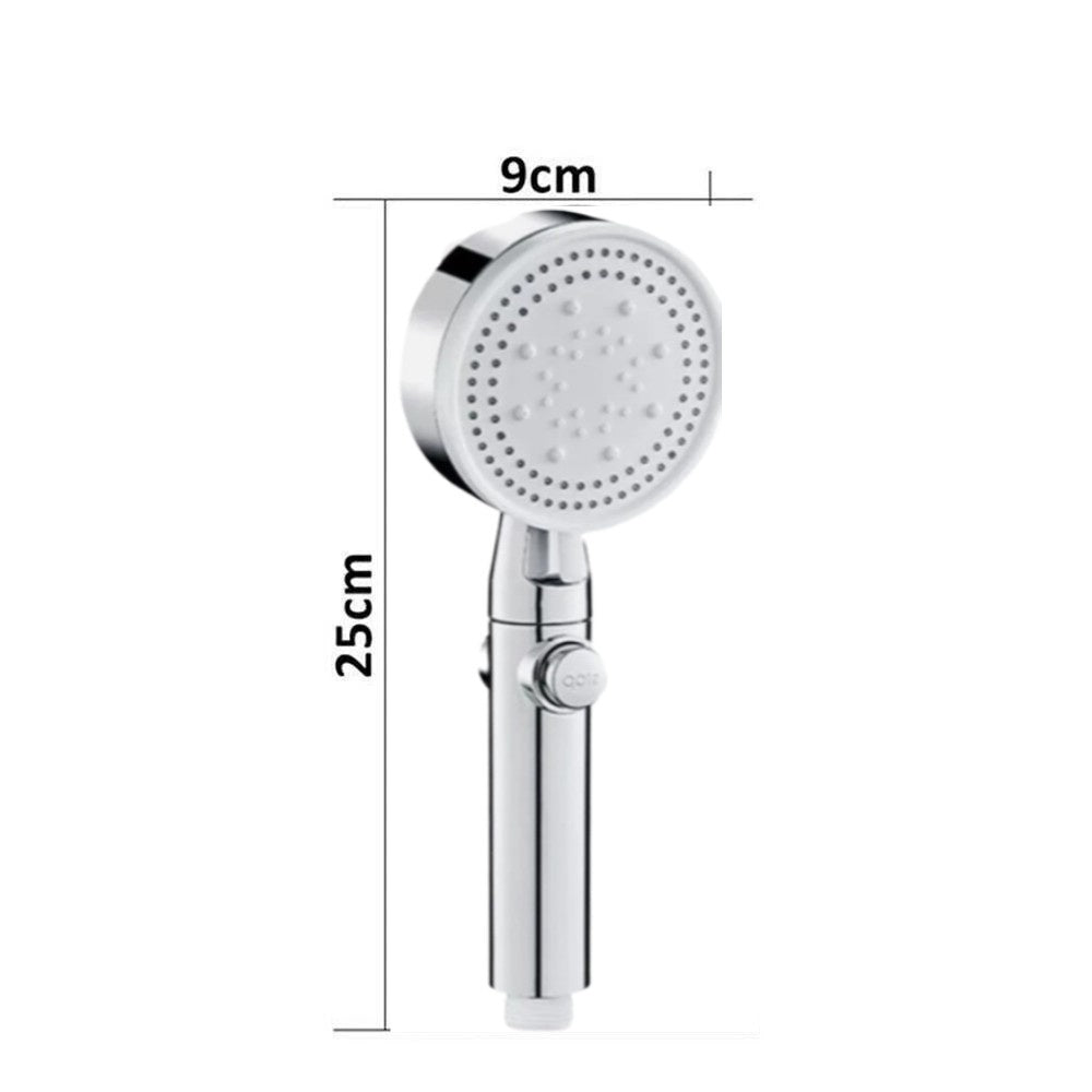 High Pressure Shower Head 5 Modes Chrome Handset with Hose Bathroom Accessories