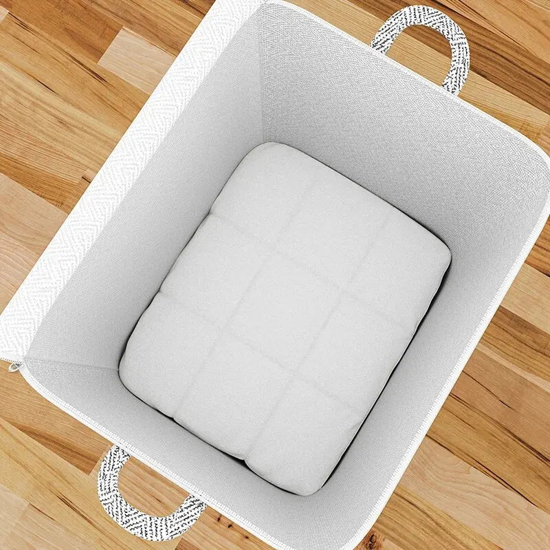 Home Grey Large Capacity Storage Bag – Non-Woven Fabric Wardrobe Home Organiser