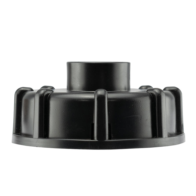 IBC S60x6 M-F Extender Swivel with S60x6 Cap and ½” Barb Lever Tap