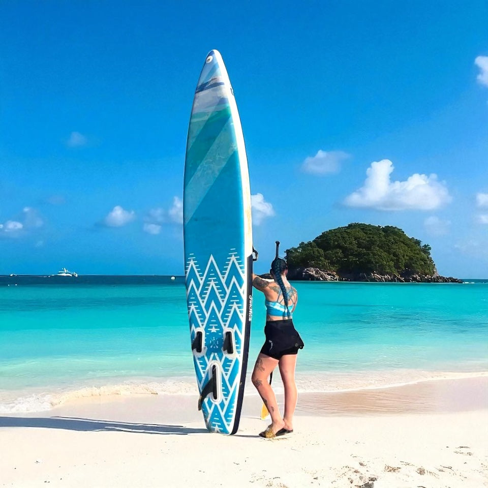 IN STOCK: FatStick 12'6 Inflatable Starter Touring Paddle Board SUP Package | With Seat