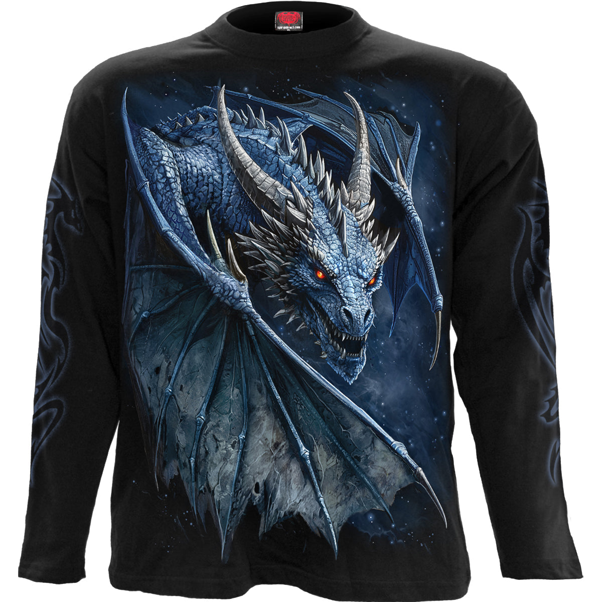 STORM DRAGON - Longsleeve T-Shirt Black