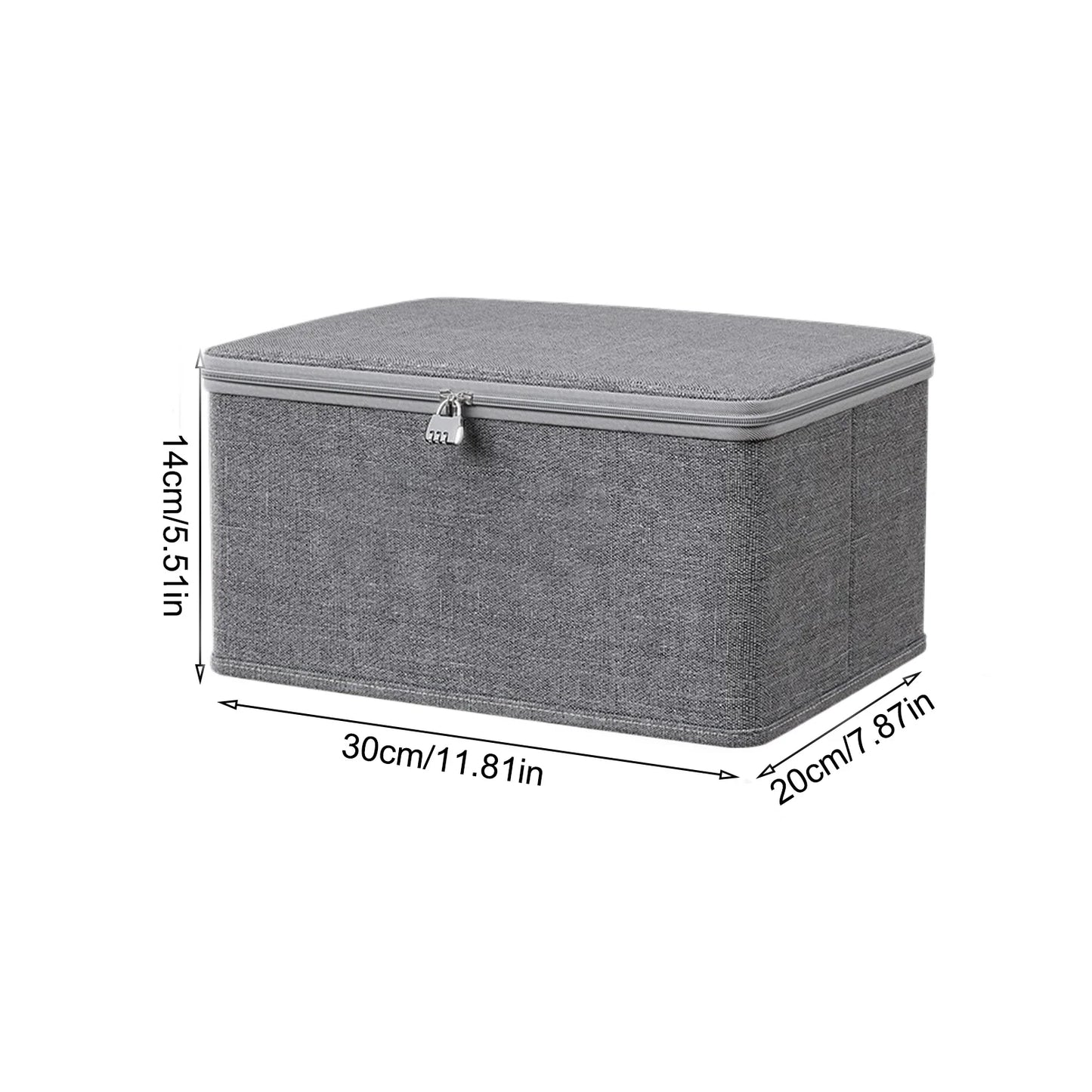 Lockable Storage Box Stackable Container with Handle - Home Clothes Organisation