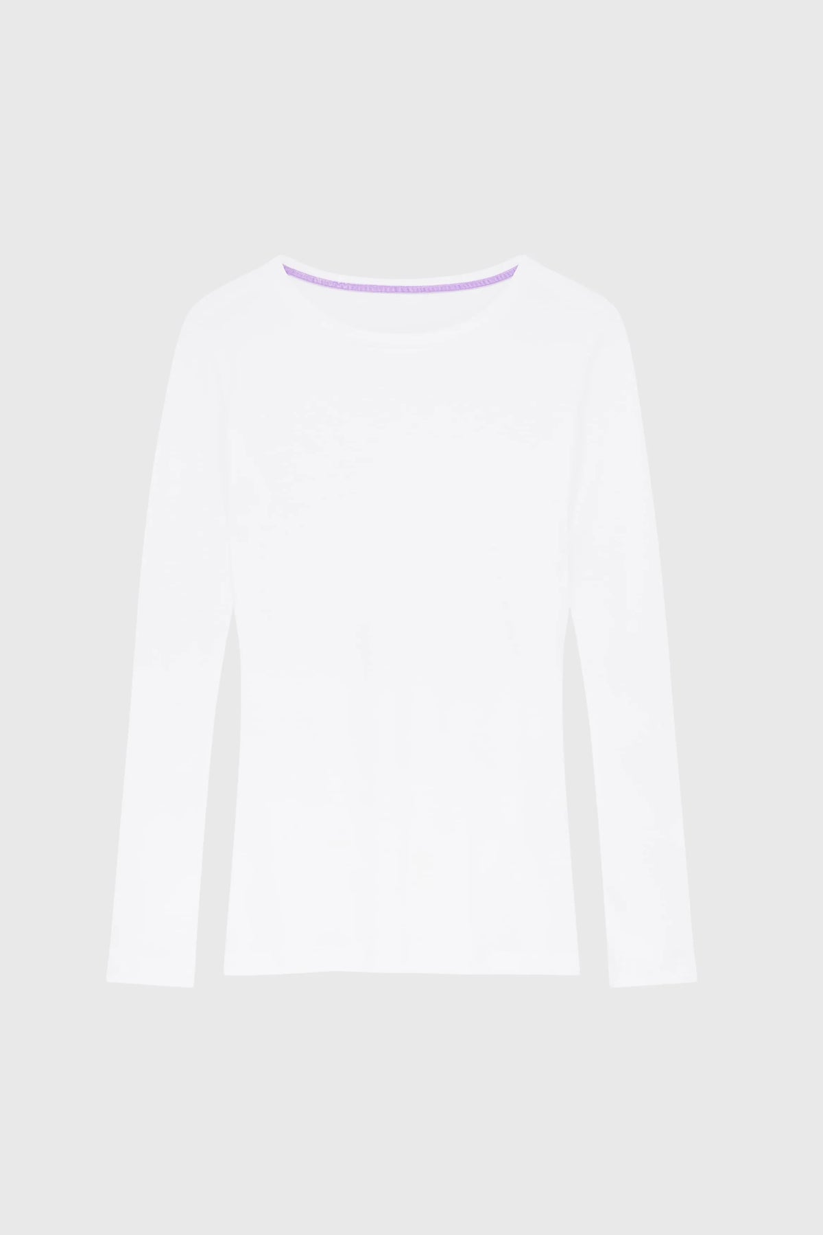 Long Sleeve Crew Neck Cotton Modal T-shirt