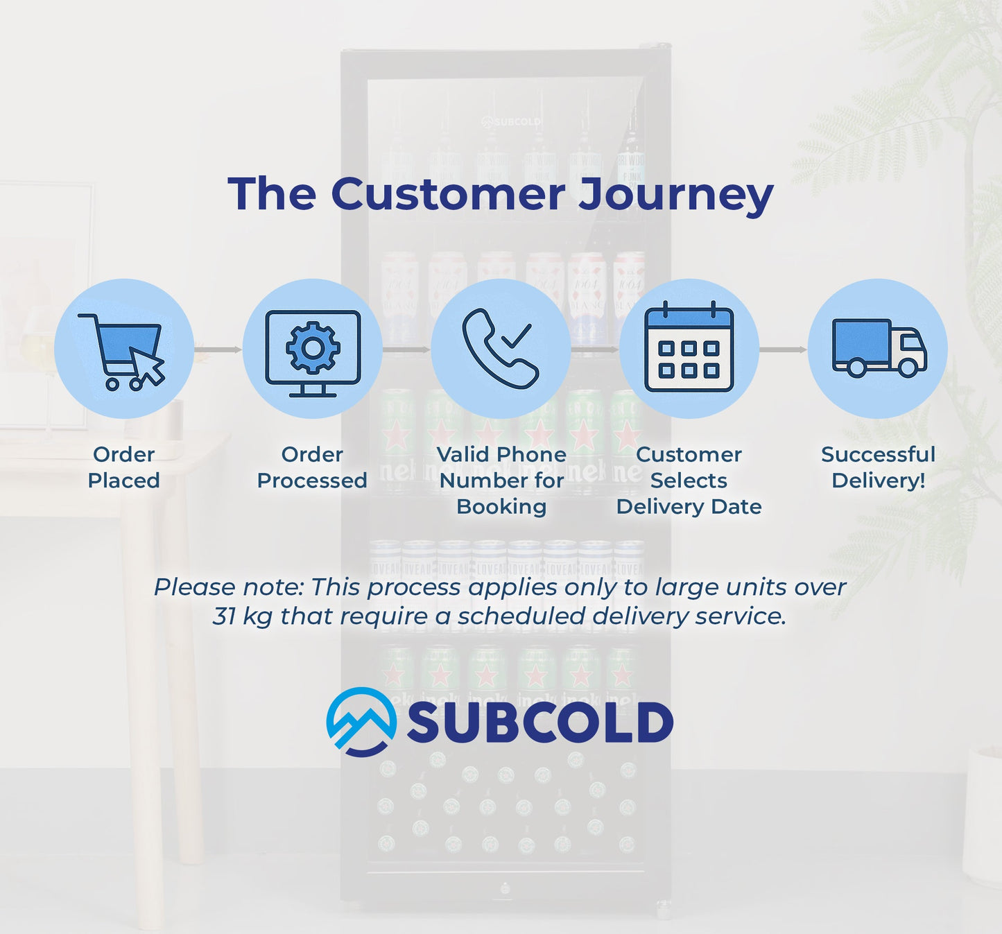 Subcold Maxi250 Tall Drinks Fridge Black