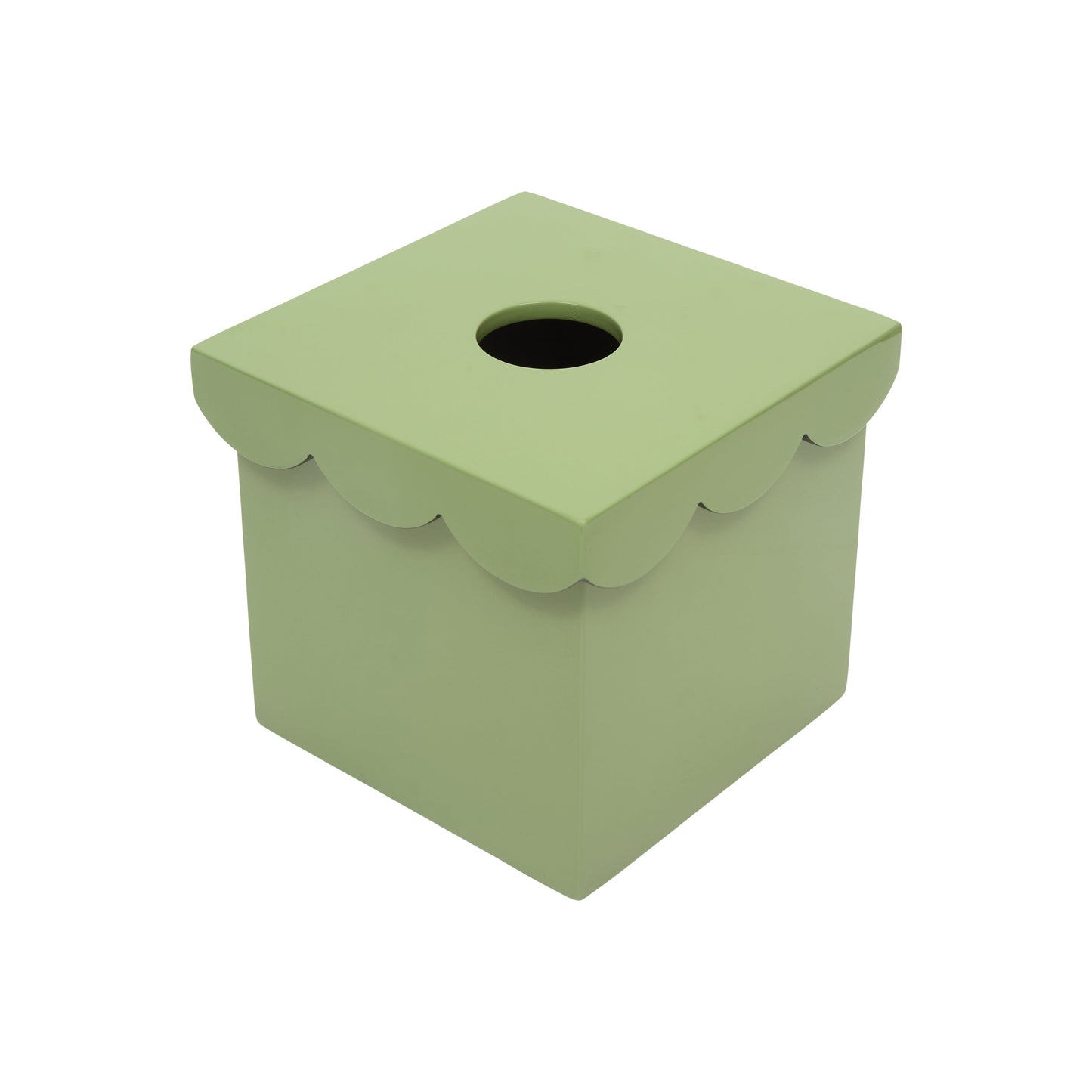 The Isabella Tissue Box in Green