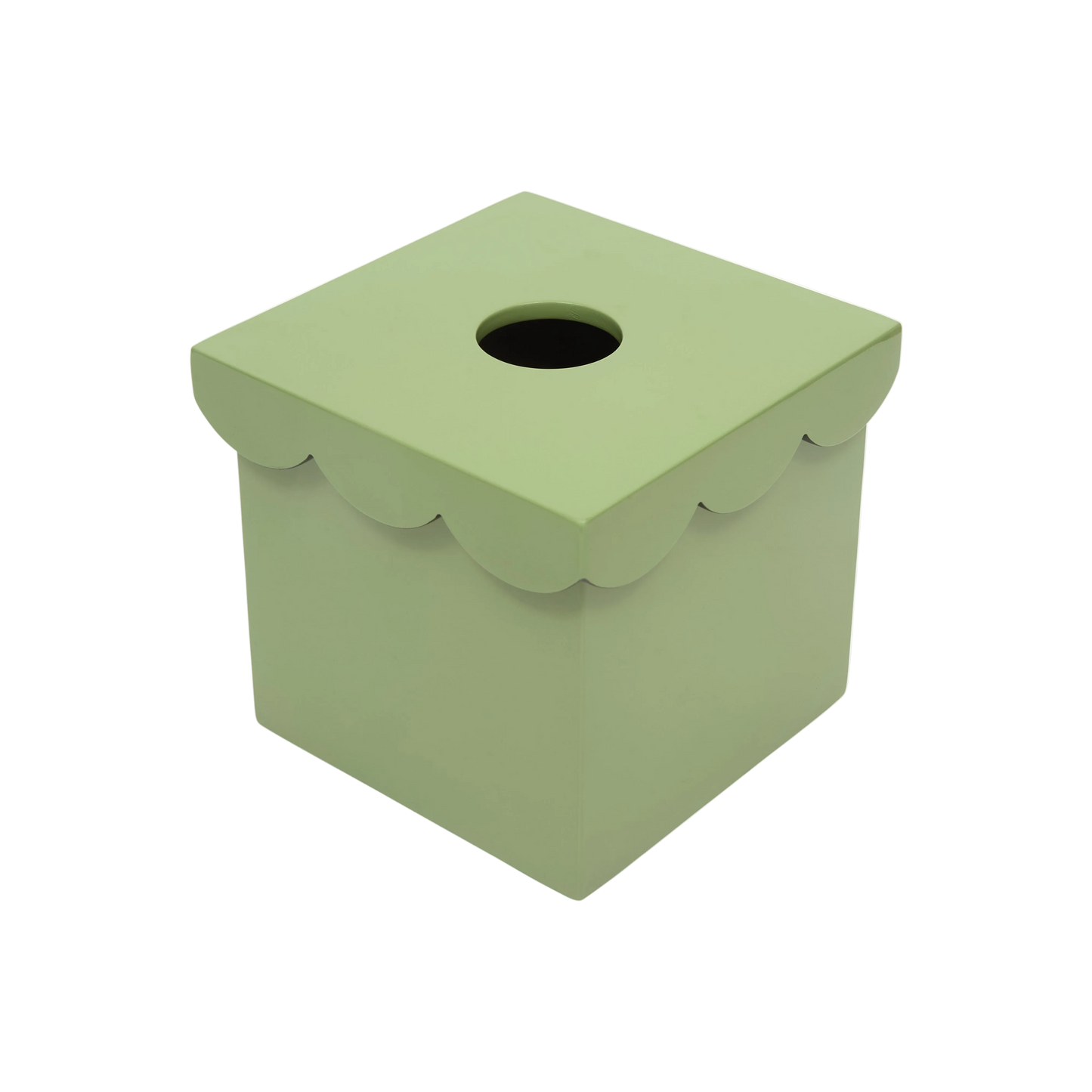 The Isabella Tissue Box in Green