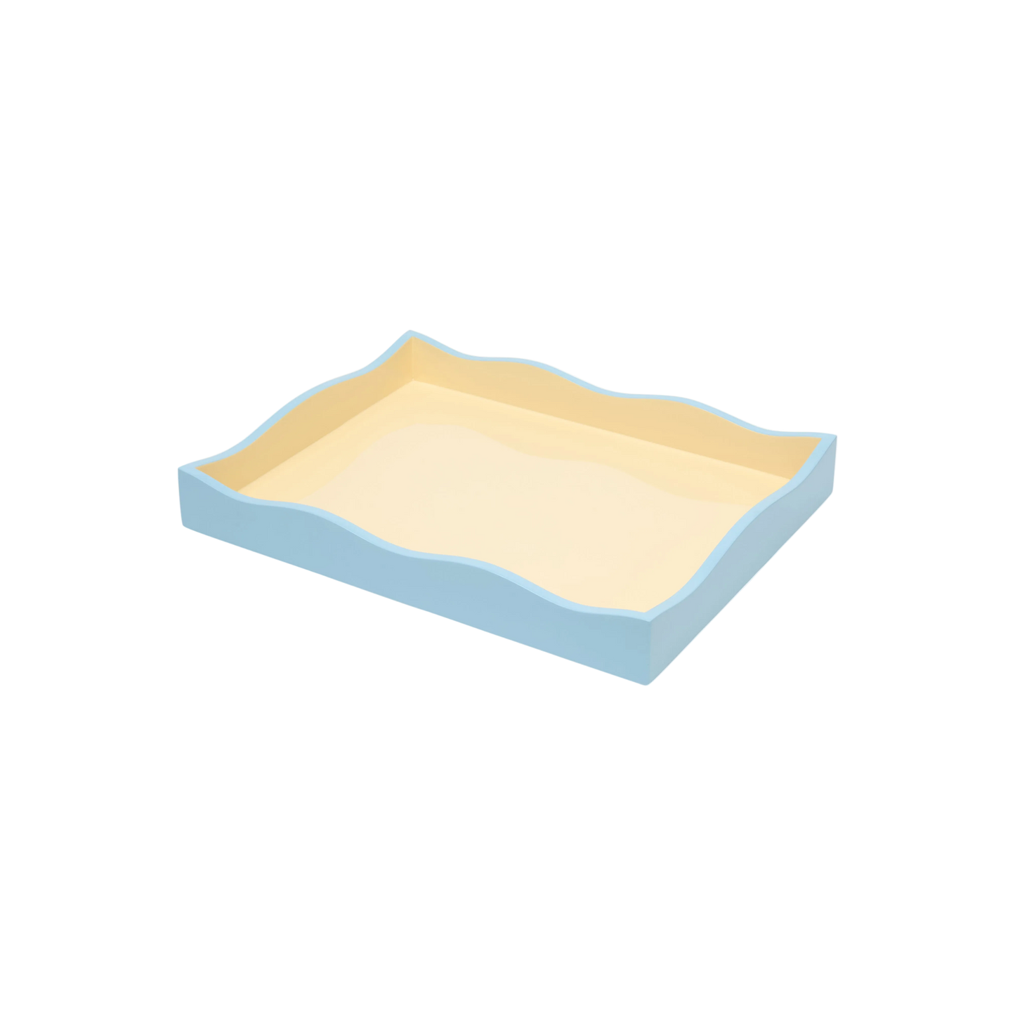 Allegra Wiggle Tray in Blue and Cream