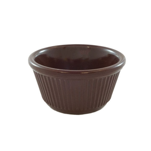 Fluted Melamine Chocolate Ramekin 60ml - Pack Of 12