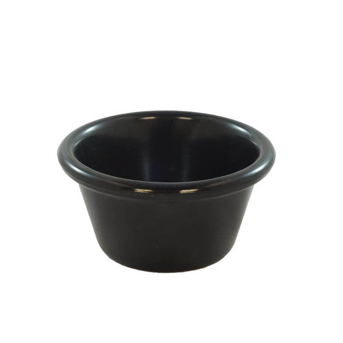 Contemporary Melamine Black Ramekin 180ml - pack of 12