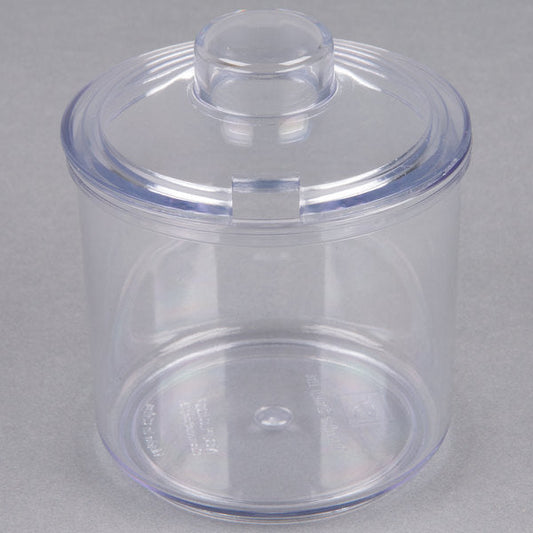 Plastic Condiment Jar with Cover 7 oz