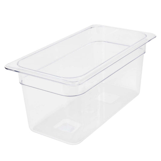 Clear Polycarbonate GN 1/3 Gastronorm Food Pan Container 150mm