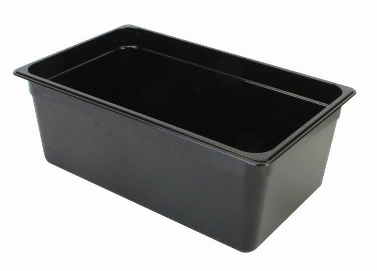 Black Polycarbonate GN 1/3 Gastronorm Food Pan Container 200mm