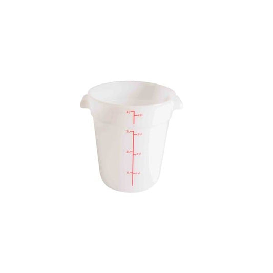 4-Quart Round Food Storage Container White