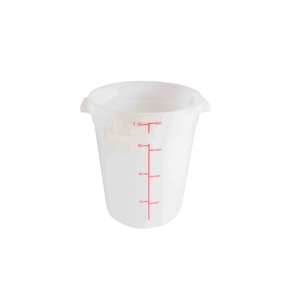 8-Quart Round Food Storage Container White