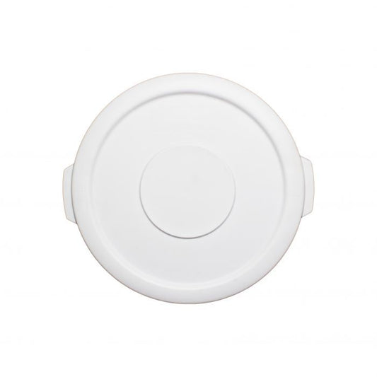 Plastic Lid for 10 Gal Plastic Trash Can White