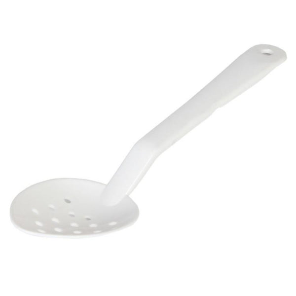 Polycarbonate Perforated White Serving Spoon 330mm - Pack of 12