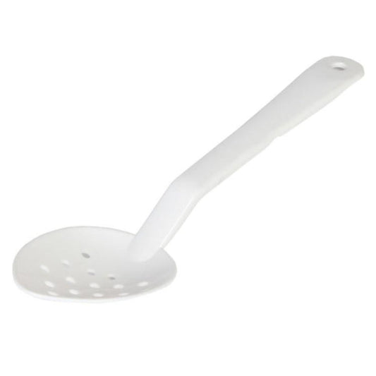 Polycarbonate Perforated White Serving Spoon 279mm - Pack of 12