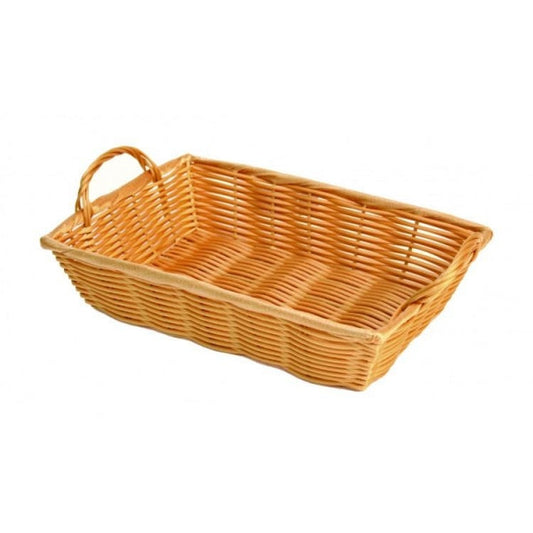Plastic Woven Basket with Handles