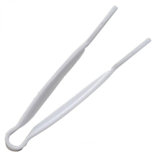 Polycarbonate White Flat Grip Tongs 305mm