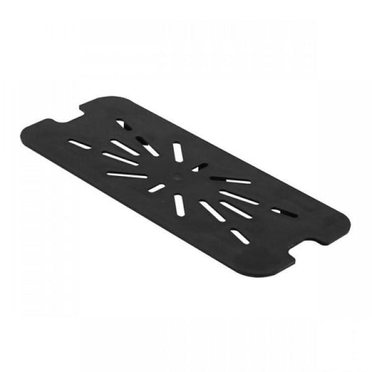 GN 1/3 Polycarbonate Gastronorm Drain Shelf Black