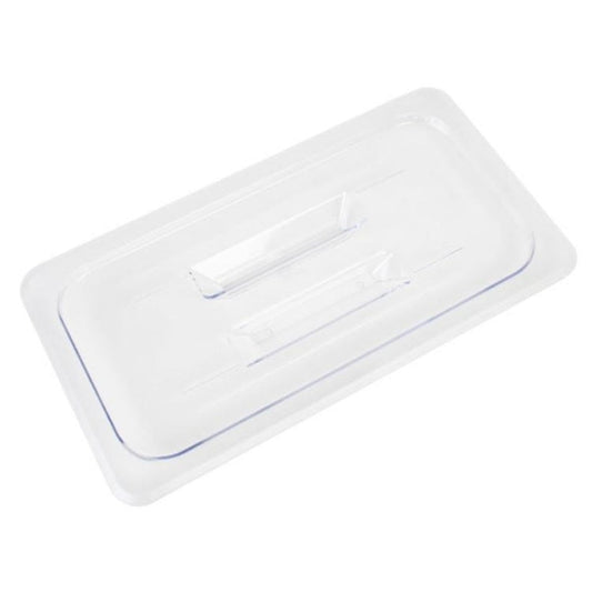 Clear Polycarbonate GN 1/3 Gastronorm Food Pan Lid Cover with Handle
