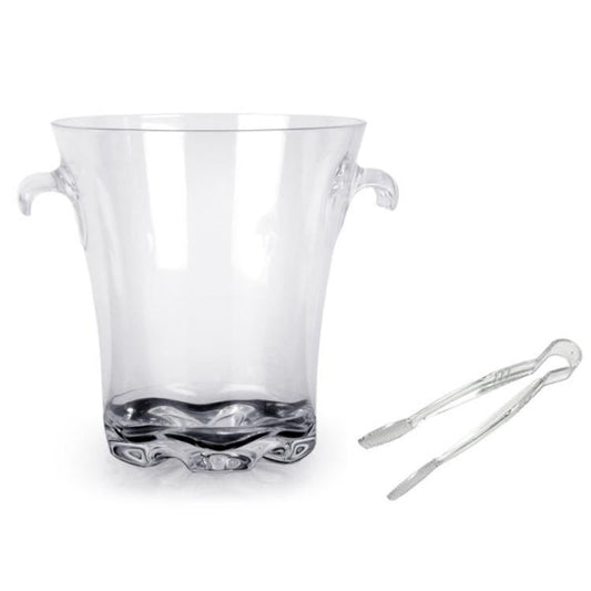 Polycarbonate Ice Bucket With Tong 4.4Ltr