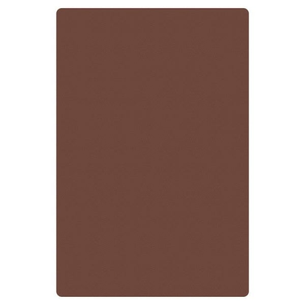 High Density Polyethylene Brown Chopping Board 457x305x13mm