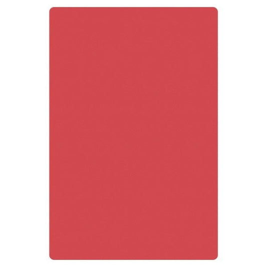 High Density Polyethylene Red Chopping Board 457x305x13mm