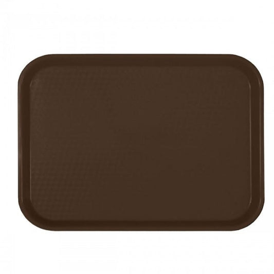 Rectangular Fast Food Serving Trays Borwn Small - 345mm x 265mm (10 ½in x 13in)