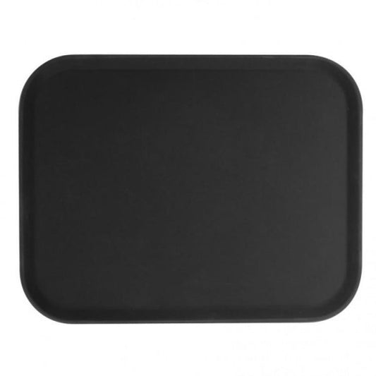 Rectangular Black Fiberglass Serving Tray 356mm x 457mm