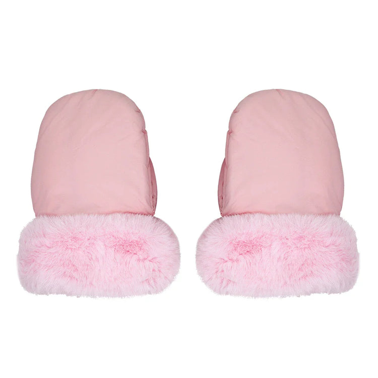 Stroller Gloves 1 Pair Winter Windproof Warm Cute Bear Brown Style Universal Prams Gloves Waterproof Baby Stroller Accessories