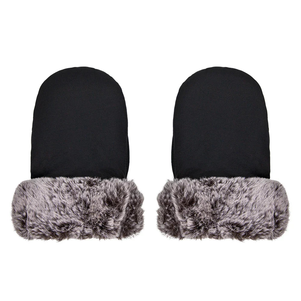 Stroller Gloves 1 Pair Winter Windproof Warm Cute Bear Brown Style Universal Prams Gloves Waterproof Baby Stroller Accessories