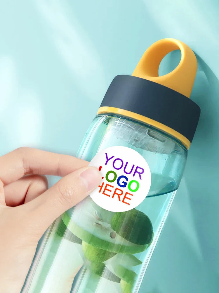 Customizable Photo Stickers with Multicolor Logos - Durable Waterproof Labels for Promotional Events & Corporate Gifts