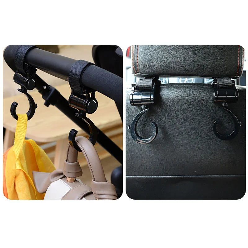 2PCS Pram Hook Baby Stroller Accessories Shopping Prop Multi Purpose Baby Stroller Hook Multi Purpose Shopping Pram Hook