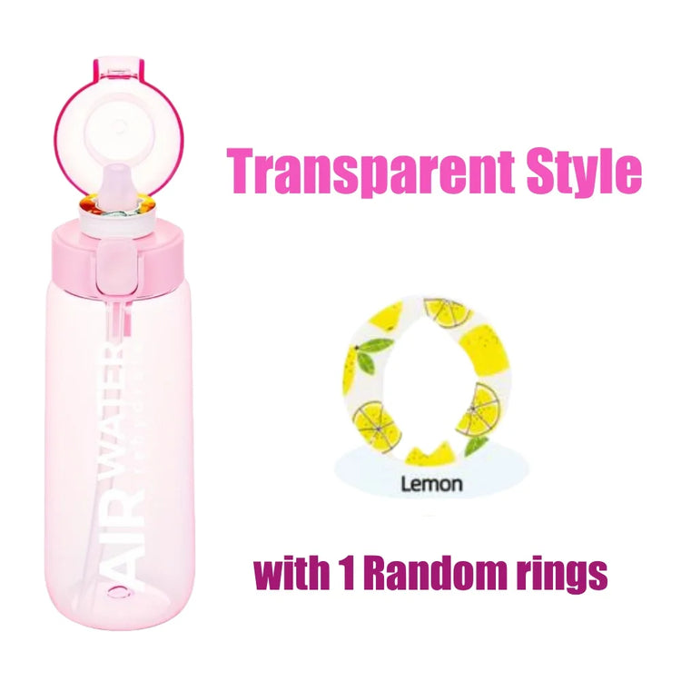750ml/25oz Fruit Flavor Water Bottle 0 Sugar 0 Calories Sports Drinking Cup with 7 Fruit Pods Ideal for Fitness Sports Outdoor