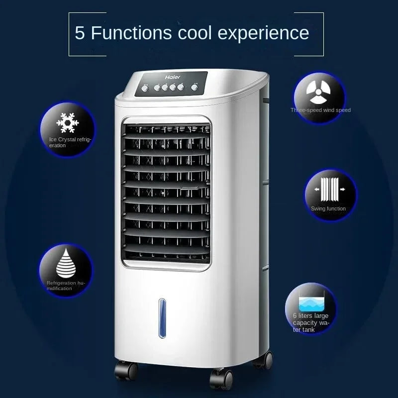 Haier Air Conditioner Fan Cooling Fan Humidification Refrigeration Bladeless Fan Household Air Conditioner Small Air Conditioner