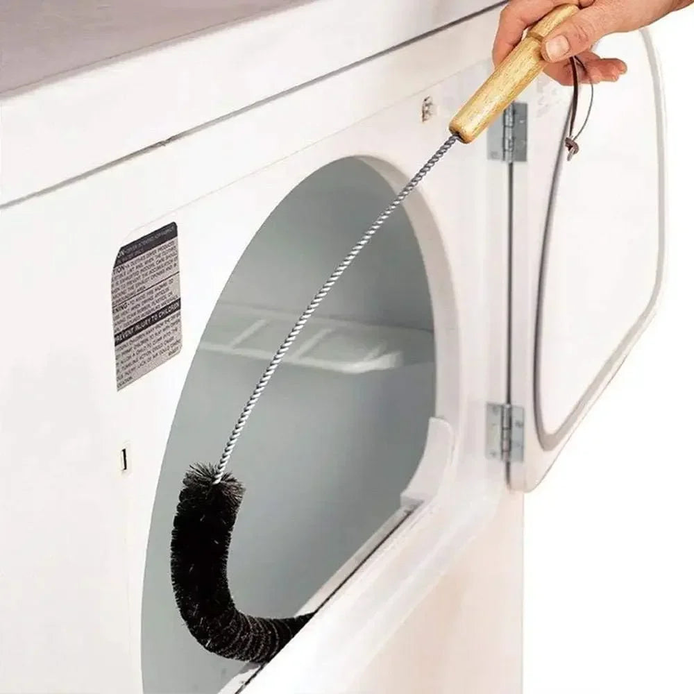 Flexible Long Pipeline Cleaning Brush Reusable Pipework Brush with Handle Dryer Vent Cleaning Kit for Bathroom Toilet Kitchen