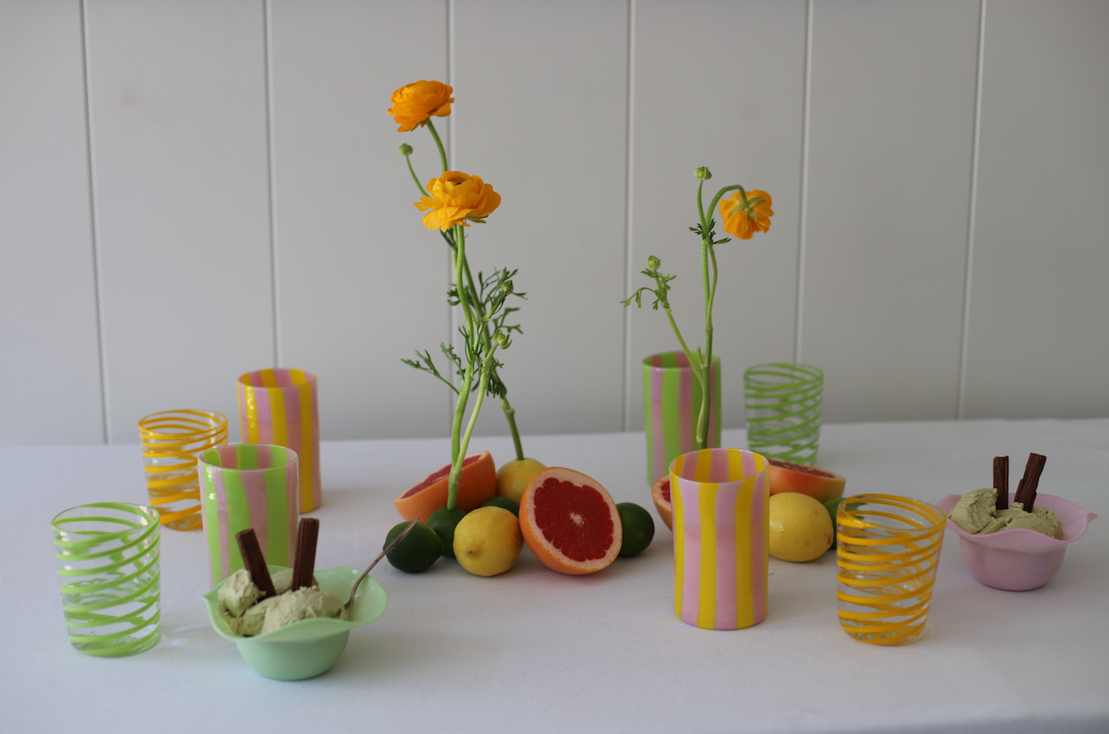 PRE-ORDER The Maxi Tumbler in Yellow and Pink
