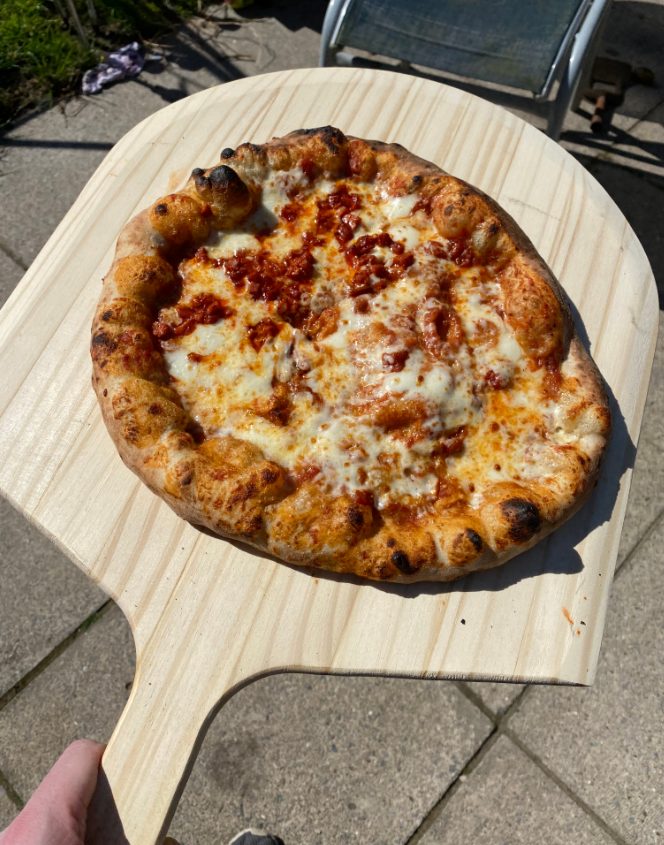 Wooden Pizza Peel with Wood Handle 406mm x 457mm