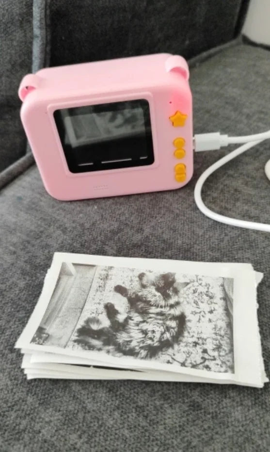 Digital Children Camera Photography Instant Print Photo 1080P HD Video Recorder Mini Thermal Printer Educational Birthday Gifts