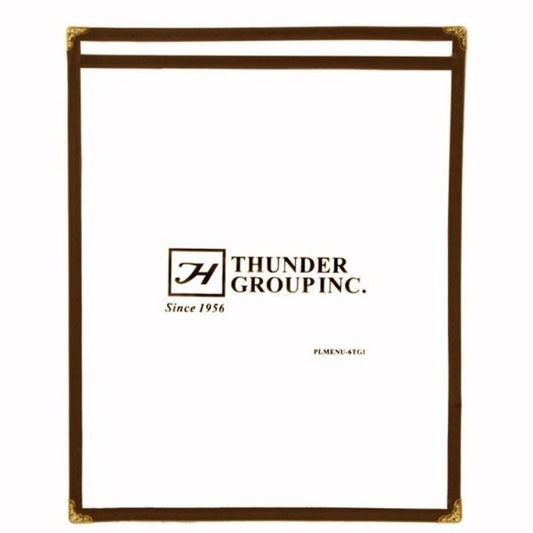 Single Brown Menu Cover 216mm x 279mm
