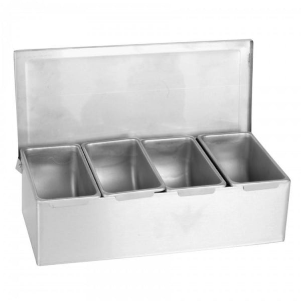 Stainless Steel Condiment 4 Compartments